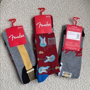 Fender Men's Guitar Socks - best Valentines Day gift 🎁